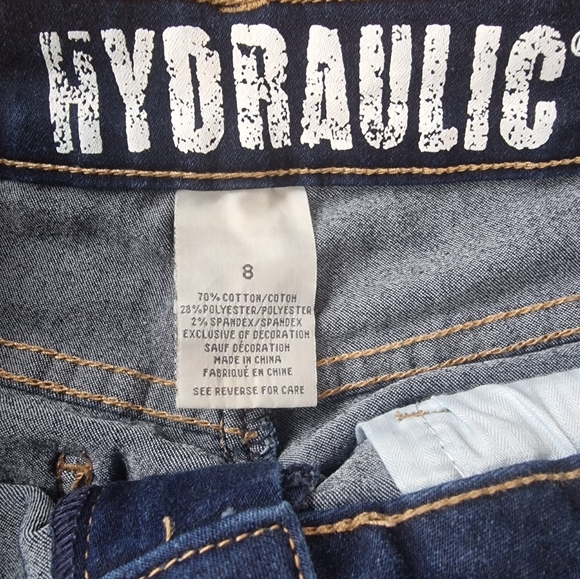 Hydraulic Dark Denim High Waisted Jeans - Picture 7 of 7